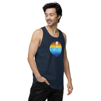 Men’s White Lake Half Premium Tank