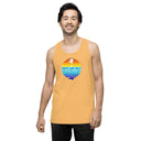 Men’s White Lake Half Premium Tank