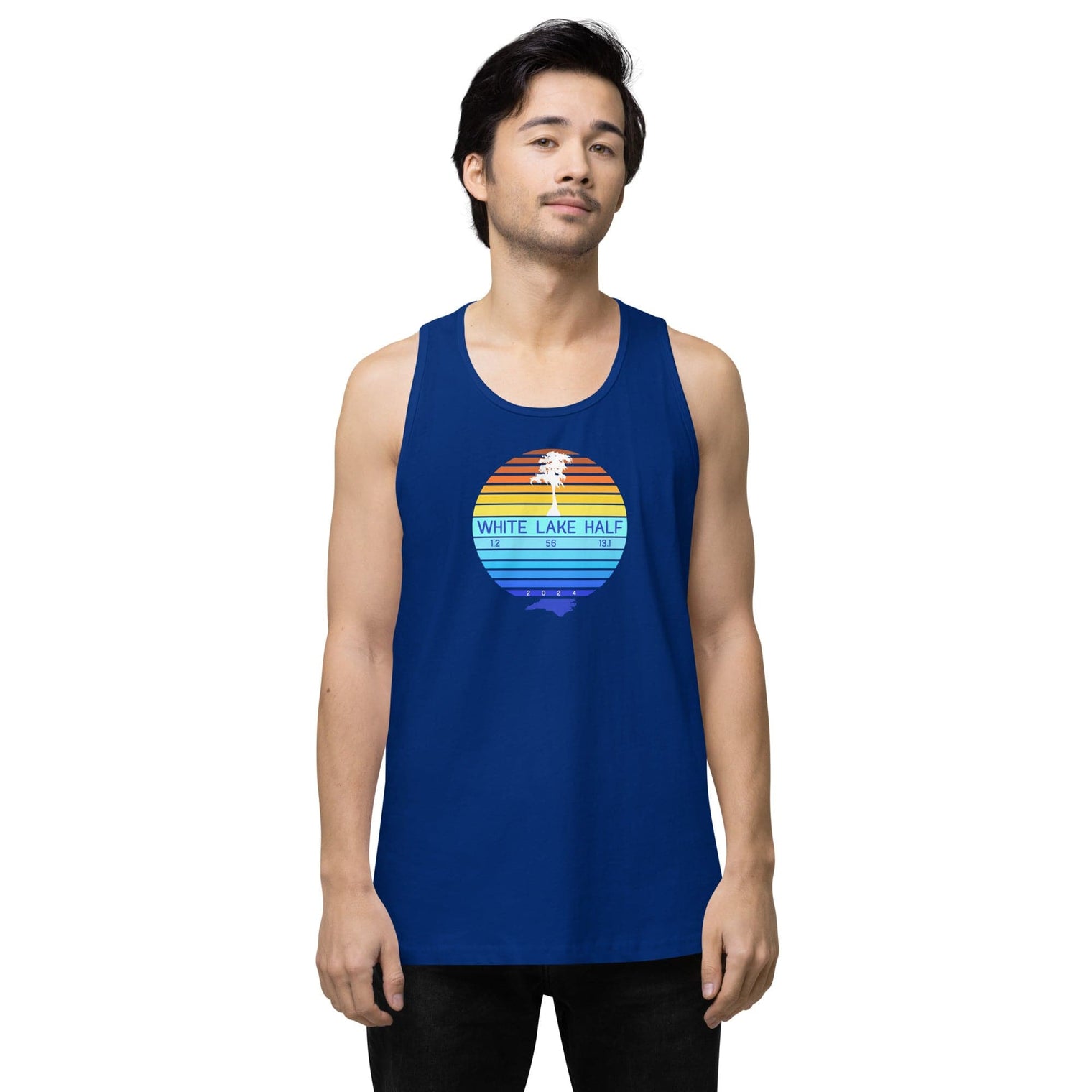 Men’s White Lake Half Premium Tank