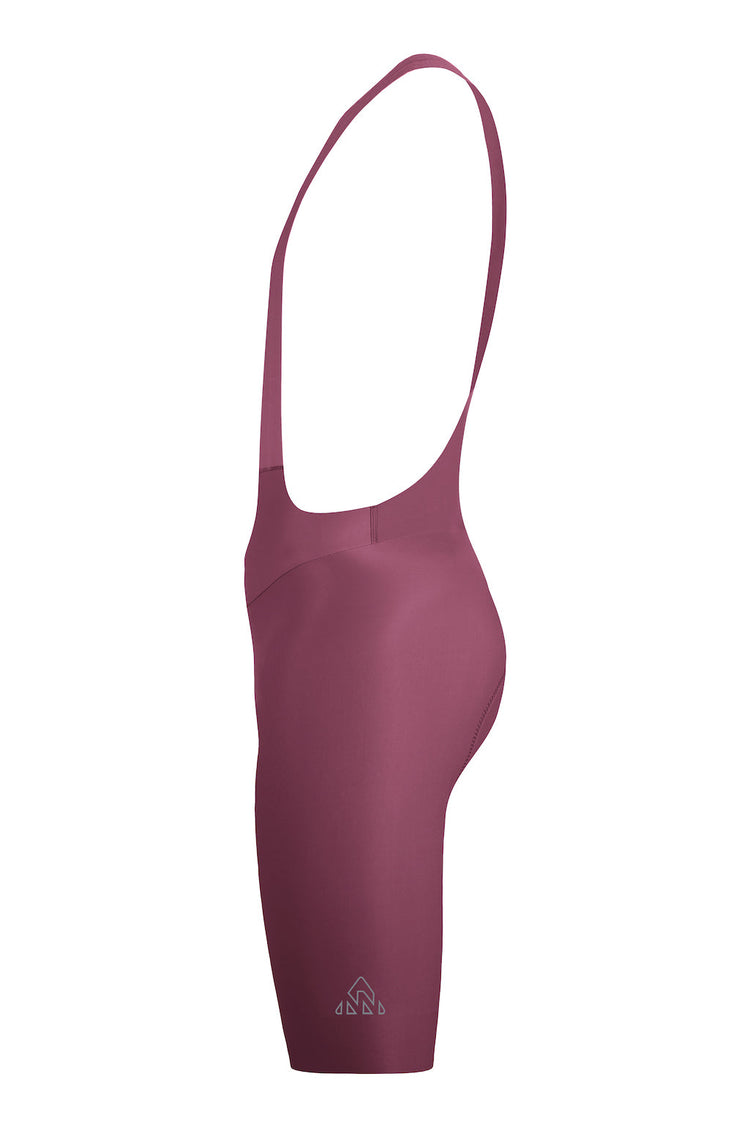 Men's Seamless Burgundy Pro Cycling Bib Shorts