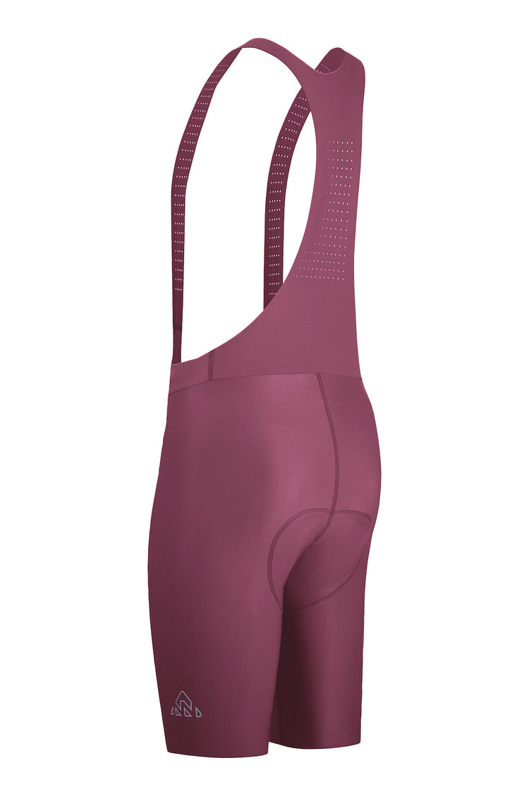 Men's Seamless Burgundy Pro Cycling Bib Shorts