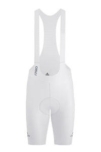 Men's Seamless White Pro Cycling Bib Shorts