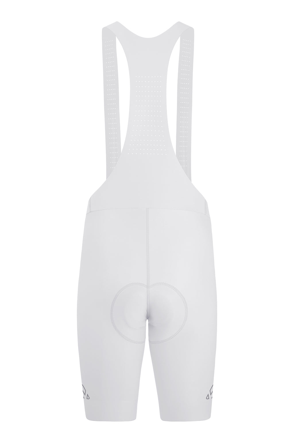 Men's Seamless White Pro Cycling Bib Shorts