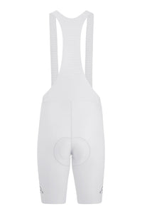 Men's Seamless White Pro Cycling Bib Shorts