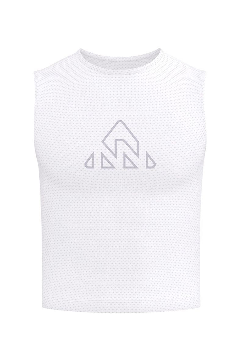 Men's White Pro Cycling Base Layer