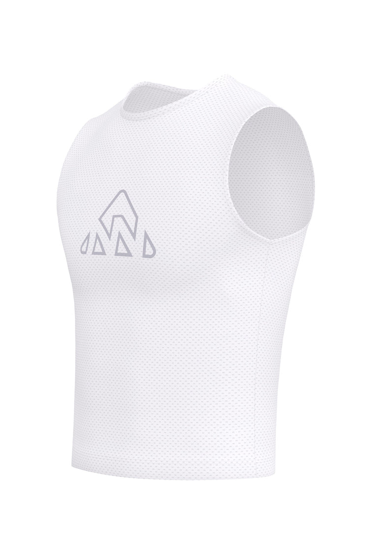 Men's White Pro Cycling Base Layer