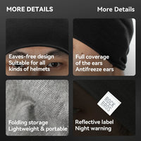 Merino Wool Winter Hat for Men Women