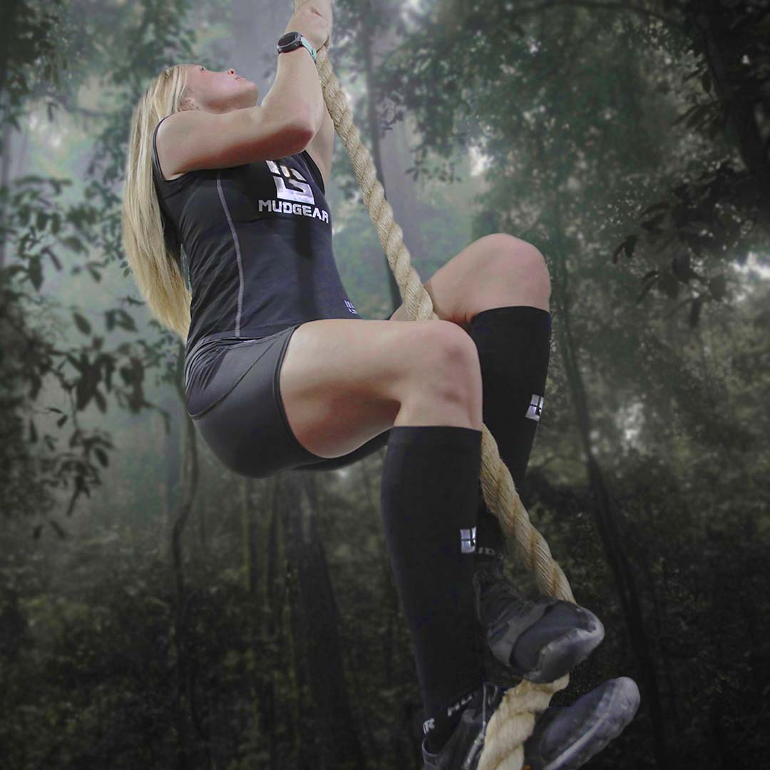 Tall Compression Socks (Black/Gray)