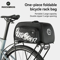 Bike Rear Rack Bag One-Piece Foldable 11L-15L