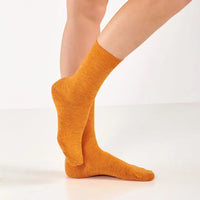 Women's Colorful Cotton & Linen Blend Thin Dress Socks
