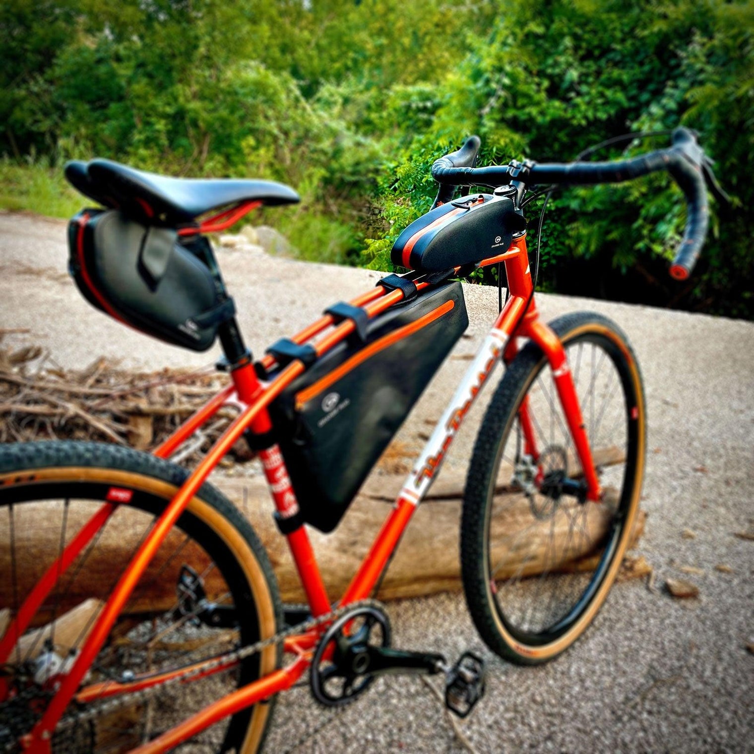 Top Tube Bag, Welded, TPU, Black