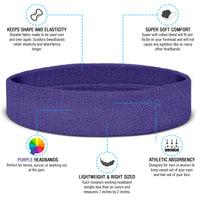 Premium Terry Cloth Cotton Sweatbands