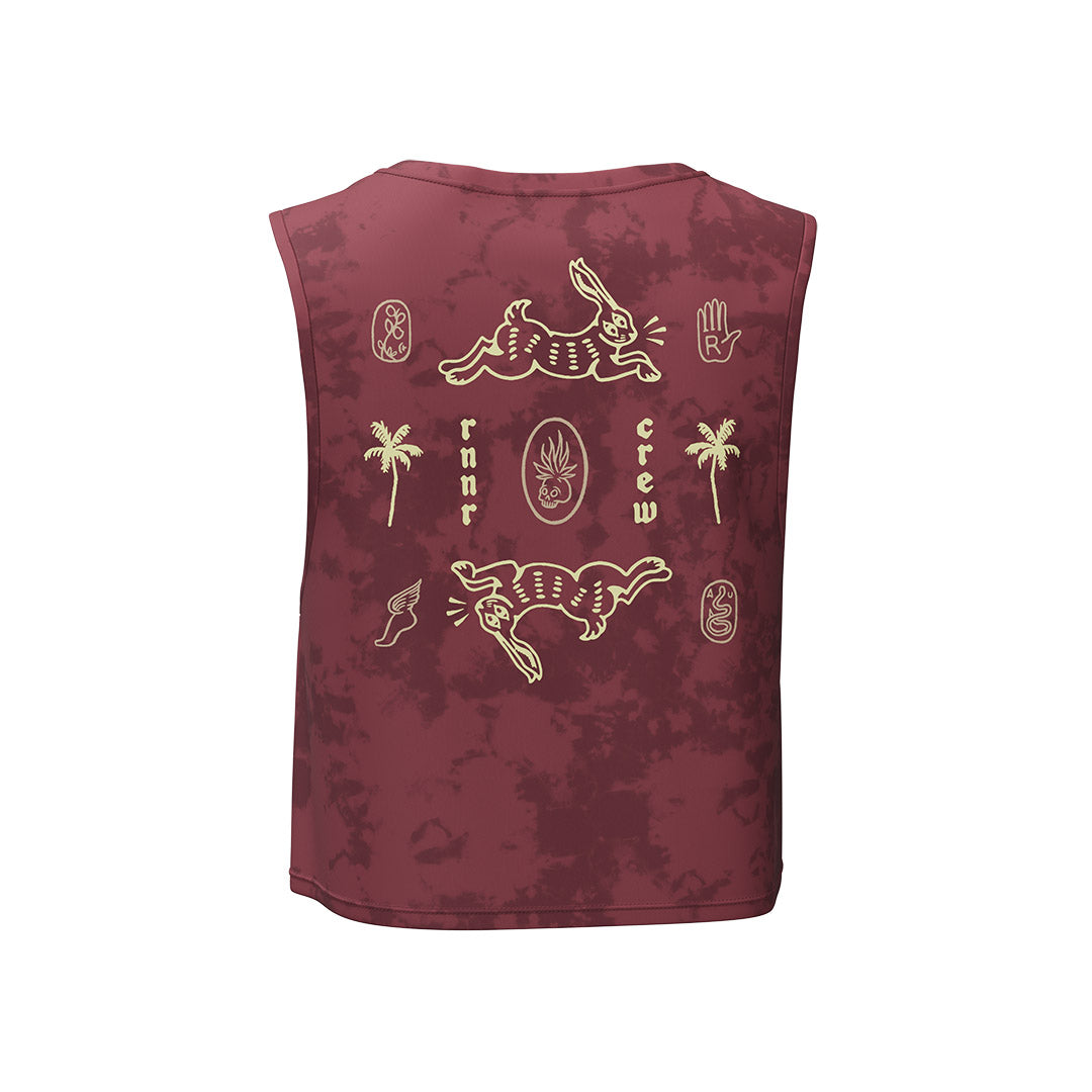 Women's Muscle Tee: Ruby Wine