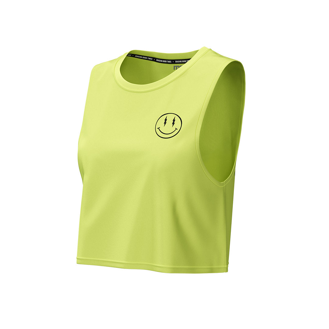 Women's Muscle Tee: Sunny Lime