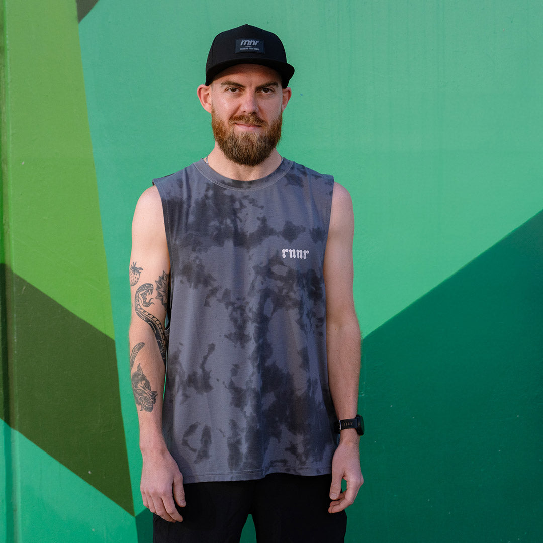 Men's Muscle Tee- Smoked Pearl