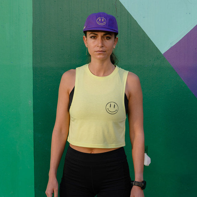 Women's Muscle Tee: Sunny Lime