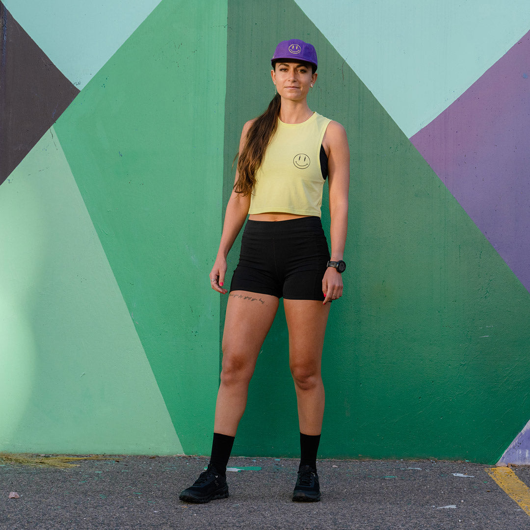 Women's Muscle Tee: Sunny Lime