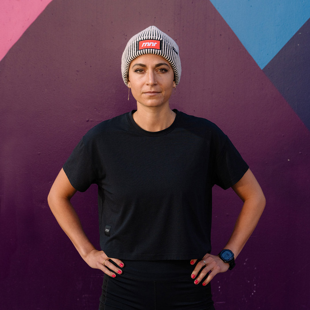 Women's Running Tee: Black