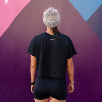 Women's Running Tee: Black