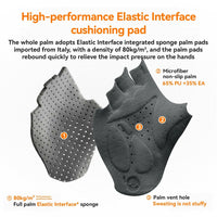 ROAD TO SKY Elastic Interface® Cycling Half Finger Gel Padded Gloves