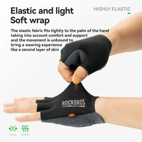ROAD TO SKY Elastic Interface® Cycling Short Finger Gel Padded Gloves