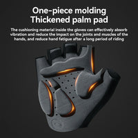 ROAD TO SKY Elastic Interface® Cycling Short Finger Gel Padded Gloves