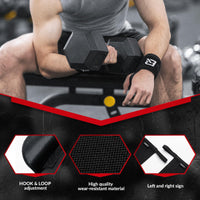 ROCKBROS 22” Wrist Wraps with Thumb Loop Premium Quality for Weightlifting