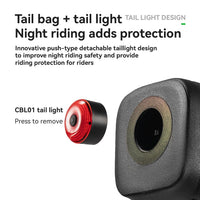 ROCKBROS Bike Saddle Bag Waterproof with Brake Sensor Tail Light