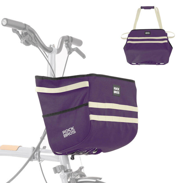 ROCKBROS Folding Bike Handlebar Bag Basket Bag - W016