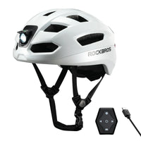Steering Remote Smart Riding Helmet with Bike Headlight and Tail Light GlowGuard