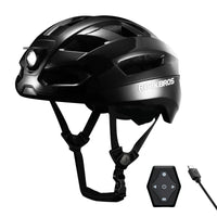Steering Remote Smart Riding Helmet with Bike Headlight and Tail Light GlowGuard
