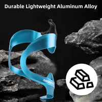 ROCKBROS Lightweight Alloy Bike Water Bottle Holder for Road  Mountain Bikes