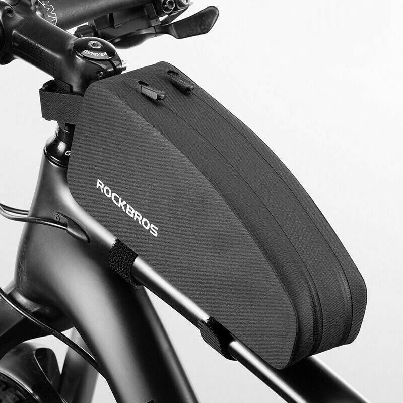 Double Zipper Top Tube Bag Frame Fitted Bike Bag Front Frame Bag