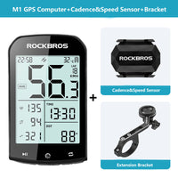 ROCKBROS Wireless Bike Computer - ANT+ Bluetooth, Multi-GPS, Waterproof