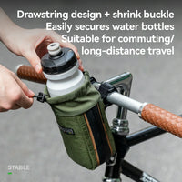 Sustainable Recycled Tire Bike Water Bottle Bags 0.8L ROAD TO SKY