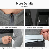 Men‘s Cycling Jersey Breathable Tencel Wool