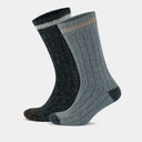 Alpaca Wool Crew Hiking Boot Socks for Men and Women - Vertical Striped
