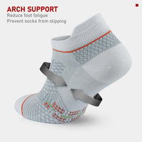 Men's Bamboo Low Cut Athletic Running Socks with Arch Support