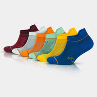 Men's Bamboo Low Cut Athletic Running Socks with Arch Support