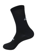 Unisex Back Logo Black Cycling Socks