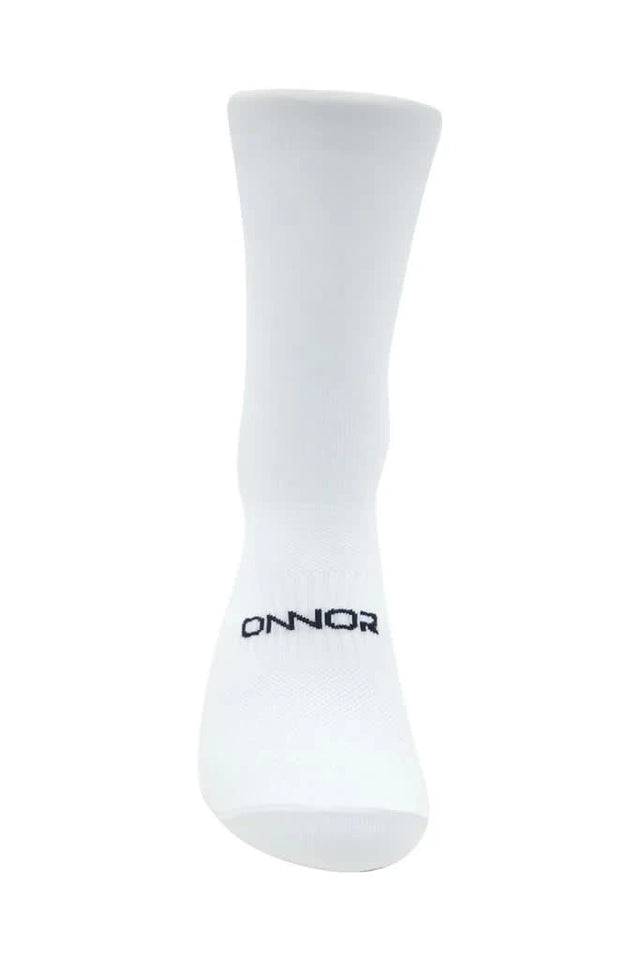 Unisex Back Logo White Cycling Socks