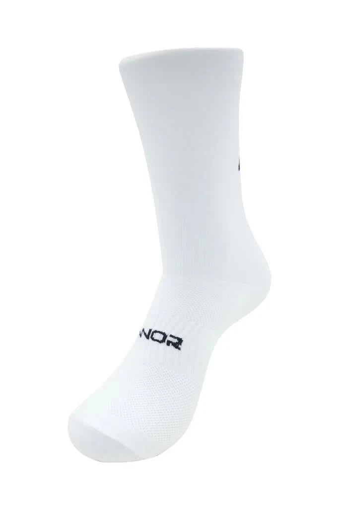 Unisex Back Logo White Cycling Socks