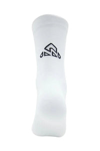 Unisex Back Logo White Cycling Socks