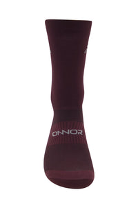 Unisex Burgundy Cycling Socks