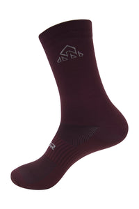 Unisex Burgundy Cycling Socks