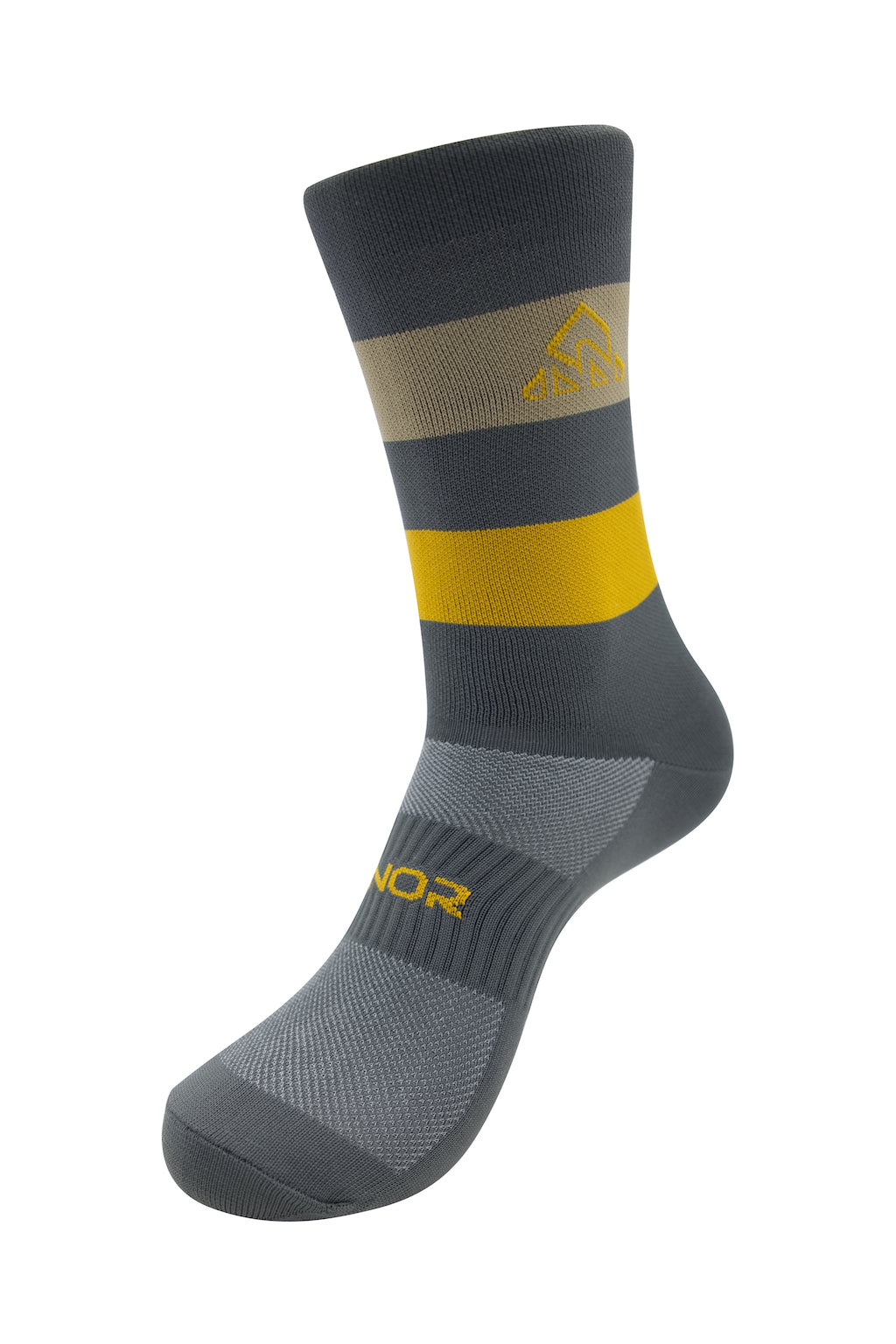 Unisex Gray / Khaki Cycling Socks