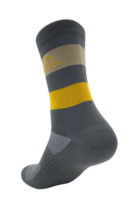 Unisex Gray / Khaki Cycling Socks