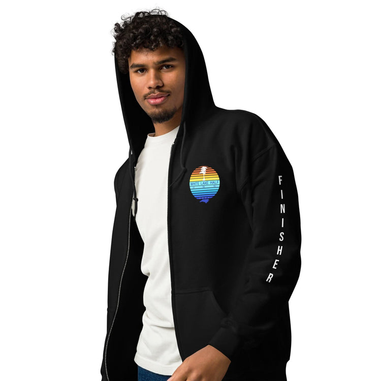 White Lake Half Heavy Blend Zip Up Finisher Hoodie