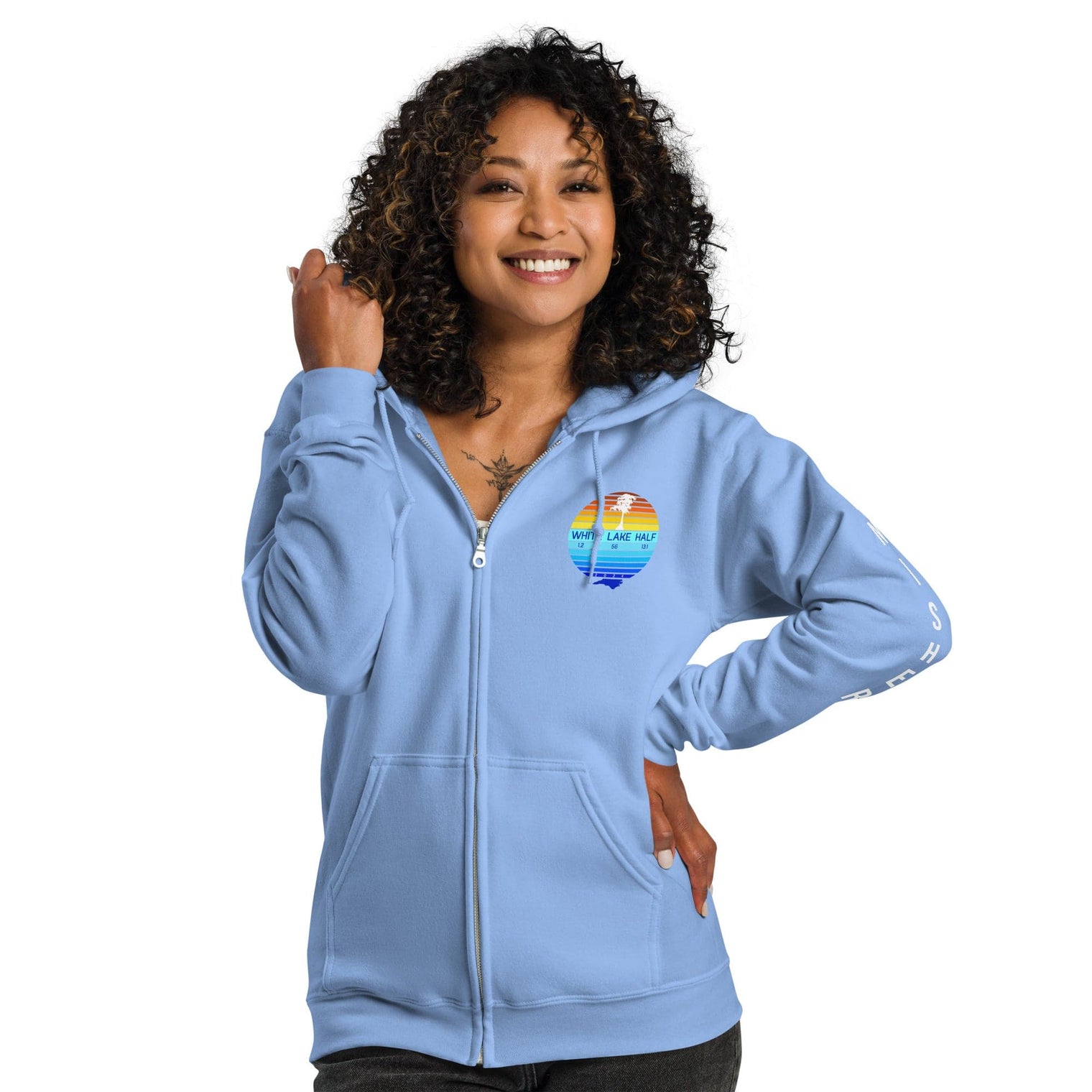 2024 White Lake Half Heavy Blend Zip Up Finisher Hoodie