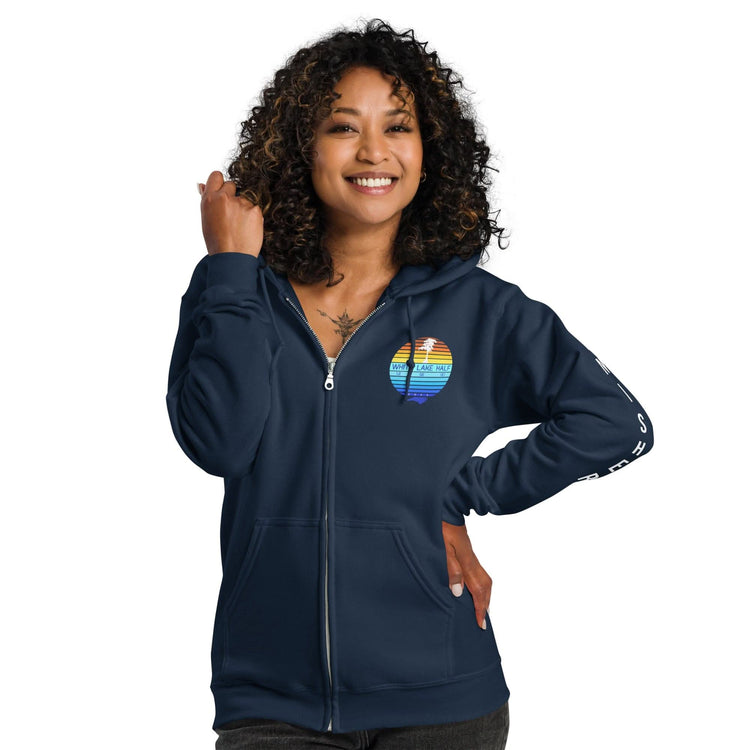 White Lake Half Heavy Blend Zip Up Finisher Hoodie